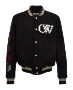 Off-White Moon Phase Varsity Bomber Jacket