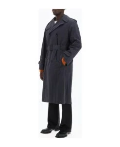 Maison Margiela Double-breasted Trench Coat In Cotton -Classic Men Wear Store edefefd982699ff40c75908544cb0eaa