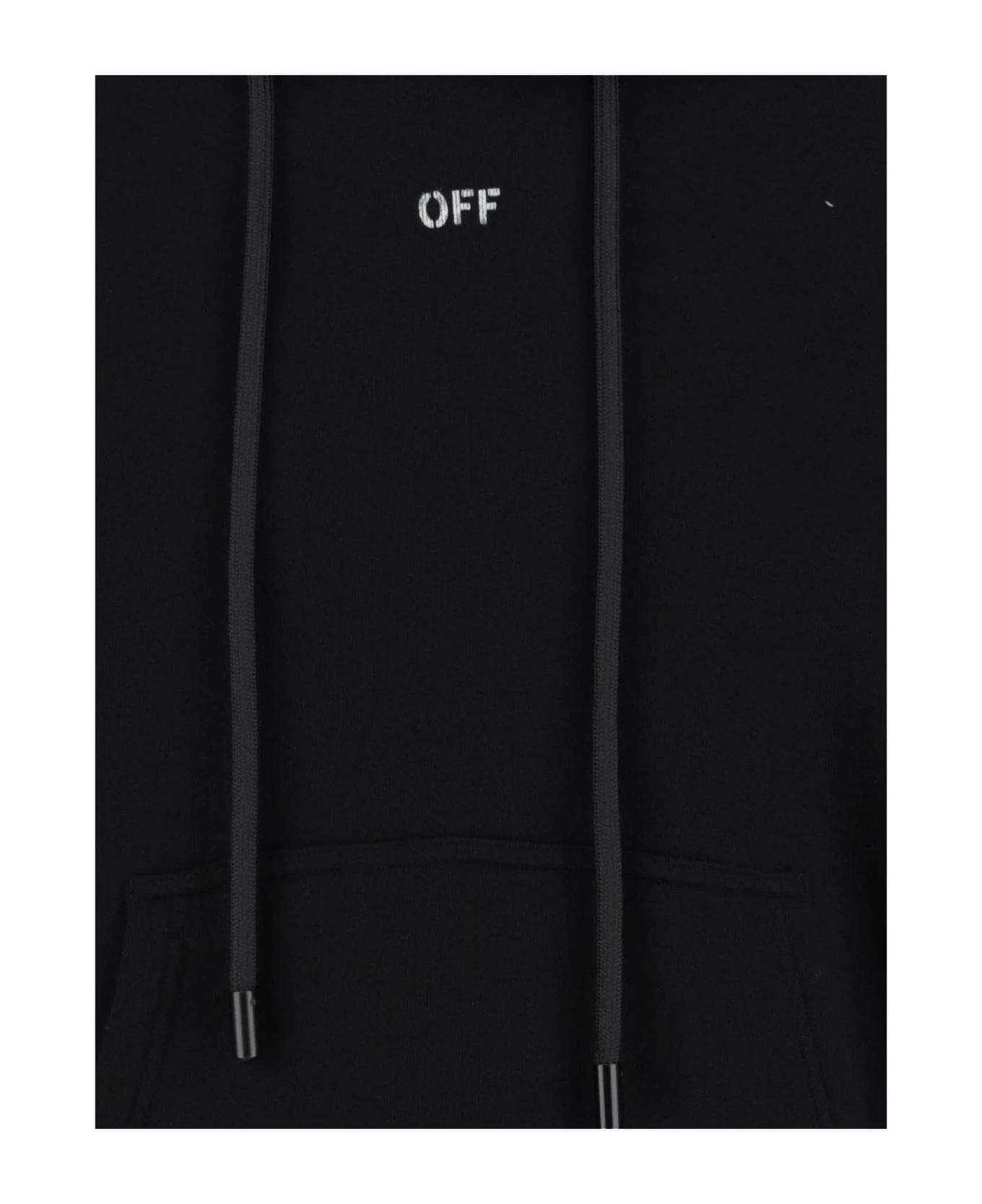 Off-White Cotton Hoodie With Logo 3 Off-White Cotton Hoodie With Logo - Image 3