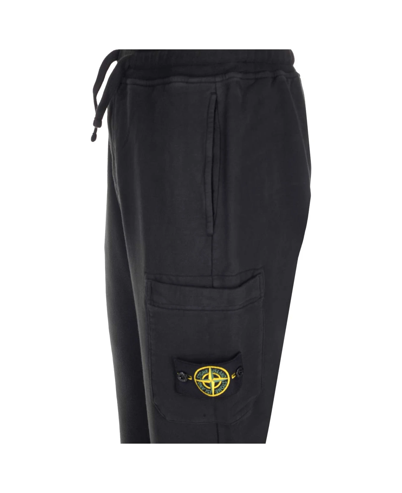 Stone Island Black Sweatpants 3 Stone Island Black Sweatpants - Image 3